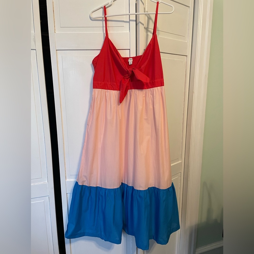 J. Crew 3-Color Maxi Dress